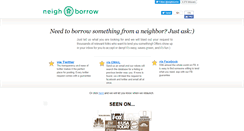 Desktop Screenshot of beta.neighborrow.com