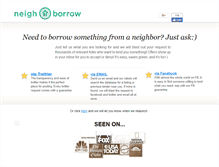 Tablet Screenshot of beta.neighborrow.com
